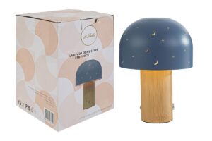 LAMPADA DOME STARS CELESTE USB/TOUCH 16xh.22CM C/COLOR/BOX