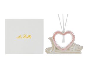 PROFUMATORE CUORE LOVE PORCELLANA 16,5x4,5xh.11CM C/ASTUCCIO