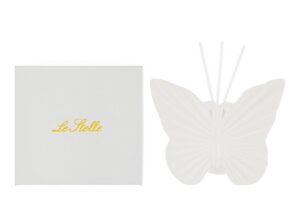 PROFUMATORE FARFALLA PORCELLANA 13x7xh.10CM BIANCO C/ASTUCCIO