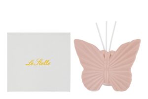 PROFUMATORE FARFALLA PORCELLANA 13x7xh.10CM ROSA C/ASTUCCIO