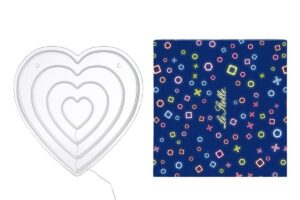 CUORE LED/USB 36,5x38CM C/COLOR/BOX