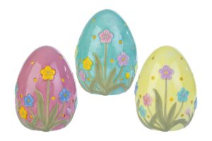 UOVO CERAMICA COLORATA LED 3ASS.d.12xh.16CM