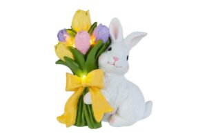 CONIGLIO TULIP RESINA LED 14x6,5xH.16CM