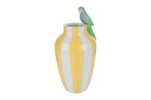 VASO CERAMICA PAPPAGALLO 17,5x17,5xh.37,5CM