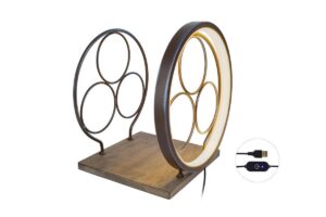 PORTABOTTIGLIE METALLO LED 21x25xh.27CM