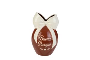 VASO UOVO PORCELLANA CHOCOLATE 12x10xh.20CM