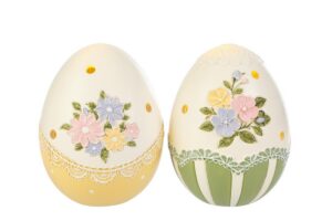 UOVO PASQUA RESINA LED 2ASS.10xh.13CM