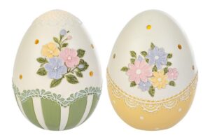 UOVO PASQUA RESINA LED 2ASS.13,5xh.18CM