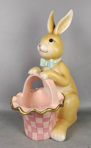 CONIGLIO DEC.PASQUA RESINA 34x25xh.49CM
