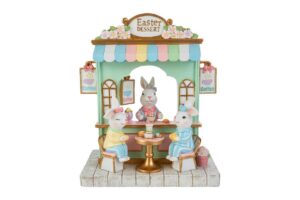 CONIGLIETTI DEC.PASQUA RESINA 26x15xh.30CM