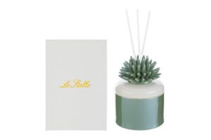PROFUMATORE CORALLO PORCELLANA VERDE 8,5x8,5xh.11,5CM C/ASTUCCIO
