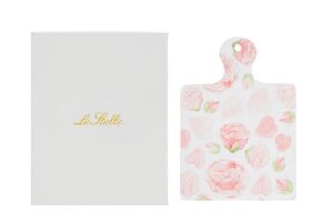 TAGLIERE DEC.ROSE CERAMICA 17x24CM C/ASTUCCIO