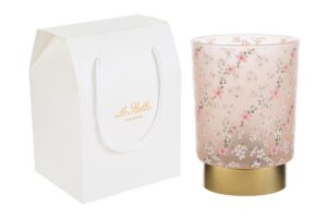 LAMPADA VETRO MAGNOLIA d.9xh.12,5cm C/SHOPPER 13694