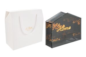 LAMPADA LED VETRO FUME'HOME 18x5xh.15,5CM C/SHOPPER 156572