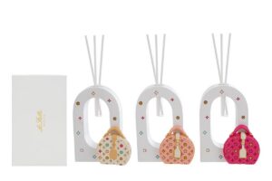 PROFUMATORE BORSETTA RESINA 3ASS.8x4xh.12CM C/ASTUCCIO