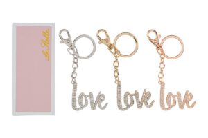 PORTACHIAVI LOVE METALLO 3ASS.5x10CM C/ASTUCCIO