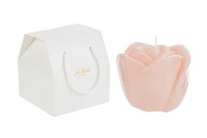 CANDELA ROSA LIGHT PINK d.8xh.7CM C/SHOPPER 13692