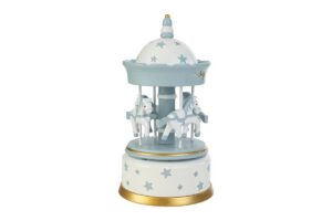 CARILLON STARS LEGNO GIOSTRINA ROSA 7,5Xh.13CM C/SHOPPER 156607