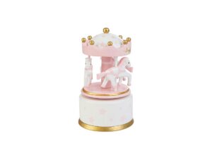 CARILLON STARS LEGNO GIOSTRINA CELESTE 10,5Xh.21CM C/SHOPPER 156610
