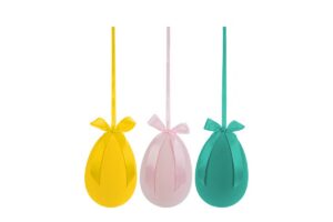 APPENDINO UOVO PLASTICA FLOCCATO3COL.ASS.15x21CM