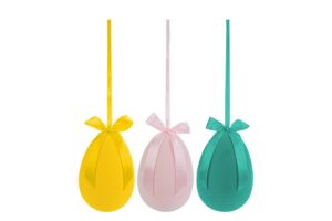 APPENDINO UOVO PLASTICA FLOCCATO3COL.ASS.17x26CM