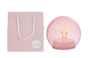 LAMPADA LED VETRO ROSA 11xh.11CMC/SHOPPER 156644