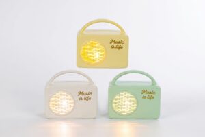 RADIO VINTAGE RESINA LED 3ASS.10,5x6x10CM C/shopper 156701