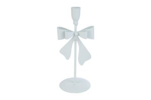 PORTACANDELA METALLO BIANCO 10x9xh.22,5CM
