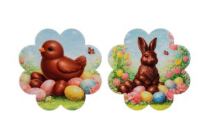 MATTONELLA CERAMICA DEC.CIOCCOLATO 2ASS.diam.11CM
