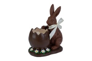 CONIGLIO RESINA CHOCOLATE 14,5x10xh.14CM