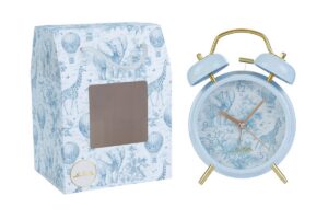 SVEGLIA SAFARI CELESTE C/LUCE 12x6x17CM C/SHOPPER 156652