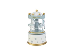 CARILLON STARS LEGNO GIOSTRINA CELESTE 7,5Xh.13CM C/SHOPPER 156608