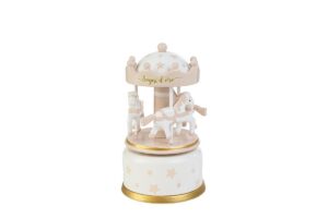 CARILLON STARS LEGNO GIOSTRINA PANNA 7,5Xh.13CM C/SHOPPER 13892