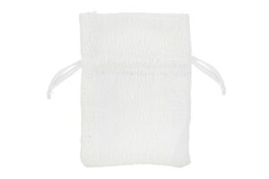 SACCHETTINO MACRAME' BIANCO 10x14CM