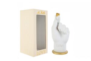 MANO RESINA LOVE 6x5xH.15CM C/COLOR BOX
