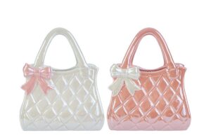 VASO BORSETTA PORCELLANA 2ASS.15x9xh.18,5CM C/Shopper156572