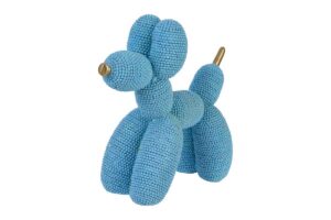 CAGNOLINO BALOON RESINA CELESTE 17,5x7xh.15,5CM C/Shopper 156641